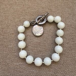 Vintage Ralph Lauren Bracelet White and Silver